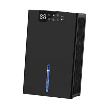 Imagem de Baoblaze Mini desumidificador com desligamento automático, configurações de temporizador, prático e silencioso, tanque de água grande e visível de 2400 ml para, Preto