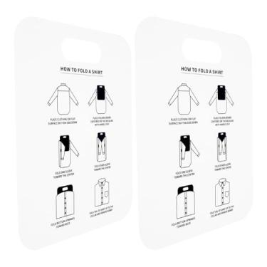 Imagem de Zerodeko Pacote Com 2 Tábuas Dobráveis ​​para Camisas – Dobrador de Roupas de Plástico Pp para Lavanderia, Organização de Armários E Embalagem de Viagem, Organizador de Roupas Fácil de Dobrar