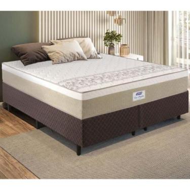 Imagem de Cama Box Conjugado Queen Com Colchão 158x62x198 Los Angeles Plus Gazin
