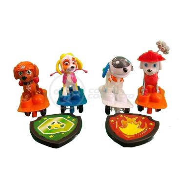 Imagem de Kit 5 Bonecos Patrulha Canina Com 4 Skat Robo Dog 9