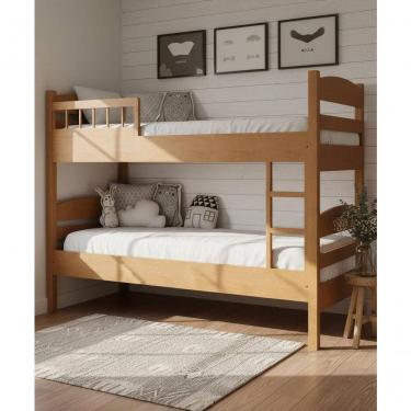 Imagem de Beliche 1,90 X 90 - Madeira Maciça - Móveis De Gramado - Marrom