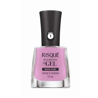 Imagem de Esmalte Risqué Diamond Gel Cupcake De Morango 9,5ml