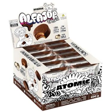 Imagem de Alfajor Protein Atomic Labs – 8g de Proteína, Zero Açúcar, 12 Unidades de 50g - Avelã