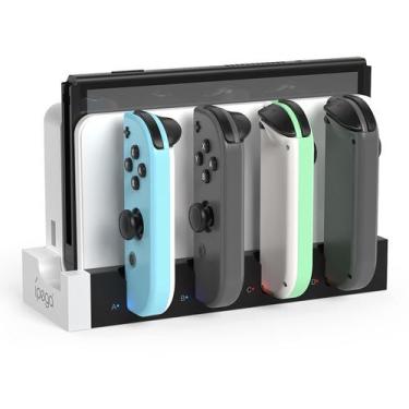 Imagem de Base de carregamento Klipdasse Nintendo Switch Joycon 4 portas USB