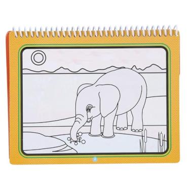 Imagem de Haofy Livro de Colorir Com Caneta de Marca D'água para Diversão Limpa e Criativa, Promove Habilidades de Observação, Brinquedo de Aprendizagem Portátil (#02)