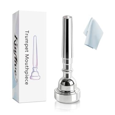 Imagem de Kuylive Bocal para trompete 5C, compatível com iniciantes e profissionais, acessórios para trompete, prata