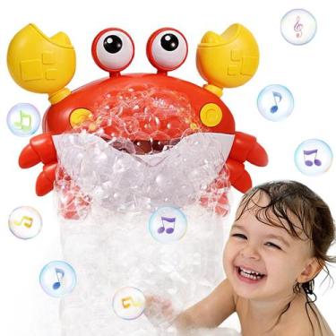 Imagem de Bath Toy Bubble Maker Crab com música para crianças 1-3 2-4 - Poycuna