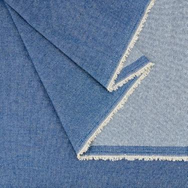 Imagem de MAYJOYDIY Tecido jeans azul de 3 metros, tecido jeans sólido de algodão de 180 cm de largura para artesanato faça você mesmo e costura patchwork jeans, vestidos, jaquetas, suprimentos para saias