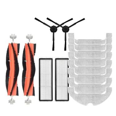 Imagem de Detachable Main Brush Hepa Filter Side Brush Mop Cloth Compatible With Xiaomi Mi STYTJ05ZHM Robot Vacuum-Mop 2 Ultra Cleaner Spare Part(Gold)