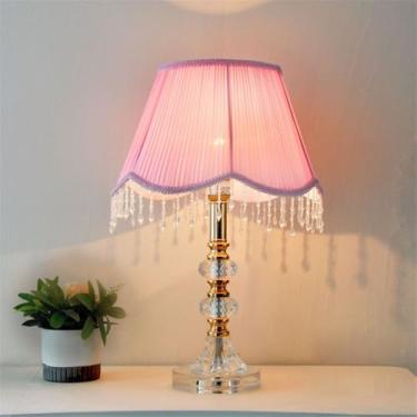 Imagem de Luminária de mesa contemporânea de cristal LED, estilo moderno e criativo, para sala de estar, escritório, casa de campo, hotel, quarto, mesa de cabeceira (Estilo 43)