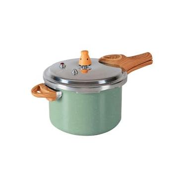Imagem de Panela de Pressão Brinox Ceramic Life Pressure 4,2L Indução Antiaderente Pro-Ceramic Premium Verde