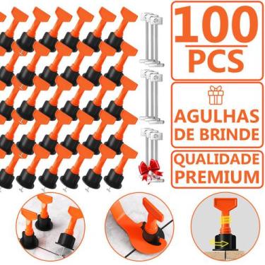 Imagem de Nivelador Espaçador Reutilizável Pisos Porcelanato Cerâmica 100un 1.0M