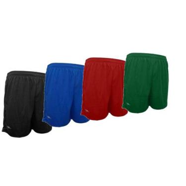 Imagem de Kit 4 shorts masculino esportivo academia plus size Elite 38 ao 64, Pr