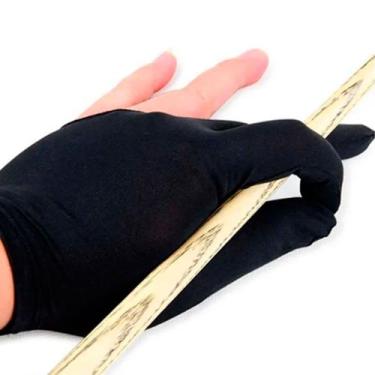 Imagem de Luva Para Taco De Snooker Sinuca Bilhar Jogo Lycra 3 Dedos - Tacolândi