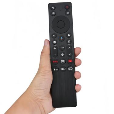 Imagem de Controle remoto de substituição RC923A FMB1 IR compatível com controle remoto TCL 2025 Smart TV QM6K QM7K C9K (sem função de voz)