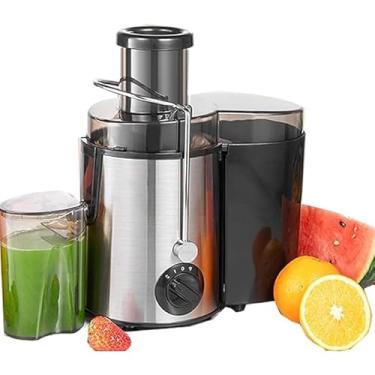 Imagem de Espremedor Centrífugo de Aço Inoxidável 1500W | Extrator de Frutas e Vegetais Inteiros 65mm | Juicer Potente com 2 Velocidades | Copo 1600ml e Coletor 450ml | Fácil Limpeza e Alta Extração(110V)