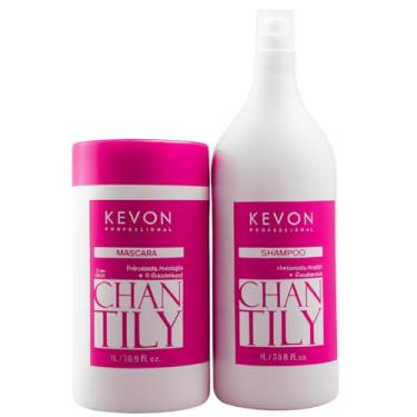 Imagem de Kit Kevon Profissional Chantily - Shampoo 1L + Máscara 1Kg para Hidratação Profunda