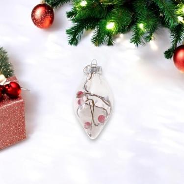 Imagem de Generic 1 peça de bolas de Natal enfeites de bola de água de videira seca transparente em formato especial de plástico transparente 6 cm