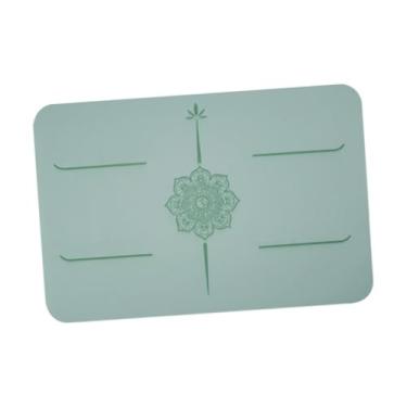 Imagem de RNXRZANK Tapete de Exercícios Pequeno, Apoio para Joelhos, Almofada Antiderrapante para Exercícios No Chão, Ideal para Homens E Mulheres, Perfeito para Camping, Verde claro