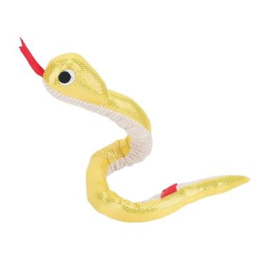 Imagem de Zerodis Brinquedo Interativo de Pelúcia para Cachorro, Brinquedo de Mastigar Estridente Com Som de Papel, à Prova de Mordida, Confortável para Casa (cobra)