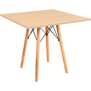 Imagem de Mesa Eames Eiffel Quadrada 100 Cm - Amadeirado Truffel