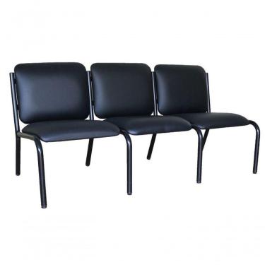 Imagem de Sofá Para Recepção De Escritório Linha Recepção Plus Preto