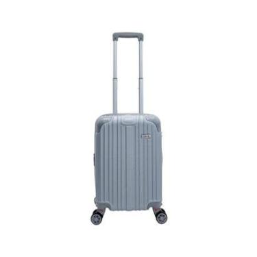 Imagem de Mala de Viagem Bordo Expansiva Rígida Rodinha Dupla Cadeado Avião mão Embarque Pequena 8kg Abs-Unissex