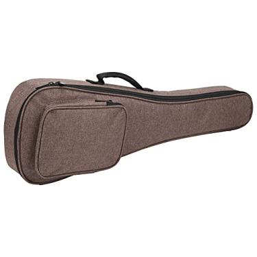 Imagem de RiToEasysports Estojo para Ukulele de Nylon, Portátil, Zíper Duplo, Bolsa de Armazenamento Com Espuma de 10mm de Espessura para Concerto, Soprano Tenor, Ukelele Iniciante Adulto (26 polegadas)