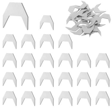 Imagem de 24 batentes de gaveta de metal para cômoda antiga, batentes de gaveta de dois pontos, rolhas para cômoda, pára-choques deslizantes, guia de trilhos e rolhas deslizantes para acessórios de gavetas de