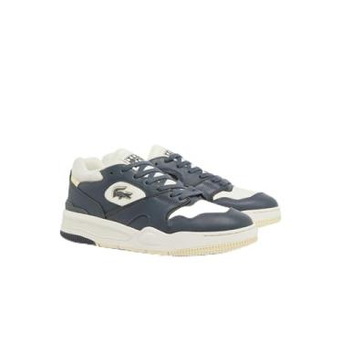 Imagem de Lacoste Tênis masculino Lineshot, Dk Gry/Off Wht, 43