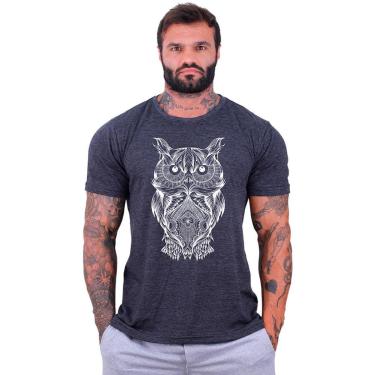 Imagem de Camiseta Tradicional Manga Curta MXD Conceito Coruja Masculina-Masculino