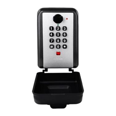 Imagem de RNXRZANK Cofre para Chaves com Combinação, para Uso Externo, com Senha, em Liga de Zinco à Prova D'água, Ideal para Garagem, Apartamento, Casa Ou Escritóri, Montado Na Parede, Tamanho real