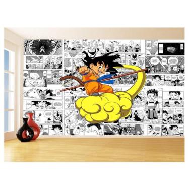 Imagem de Papel De Parede Dragon Ball Goku Página Manga 3,5M Dbz636 - Você Decor