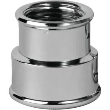 Imagem de Luva Latao Metais Rei Reducao 3/4X1/2'' Cromada 10156 - METAIS REIS, L