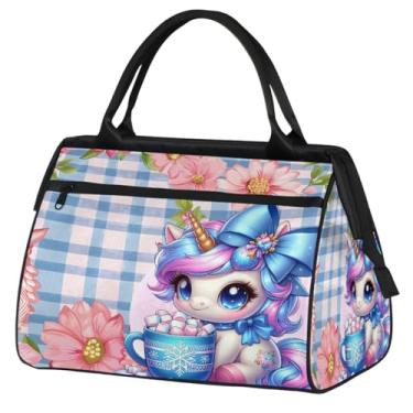 Imagem de Bolsa pequena para o fim de semana para mulheres, homens, praia, palavra, litoral, dobrável, bolsa de viagem, Cor: 18, 15.2*8.3*11.6 inch, Moderno