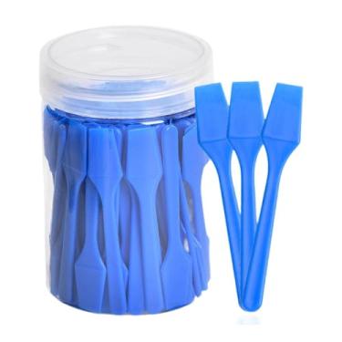 Imagem de Kokiya Espátulas para Base, Espátulas Cosméticas Profissionais para Misturar e Amostrar, Mini Colher Portátil para Pote de Produtos de Cuidados com a Pele, Azul