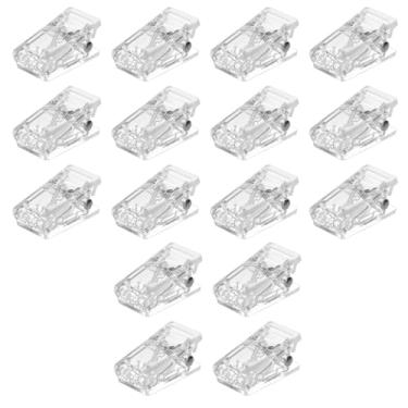 Imagem de 60 peças de clipes autoadesivos de parede transparente, pequenos clipes adesivos de plástico para pendurar foto transparente para pôsteres, crachás de documentos de fotos, escritório em casa