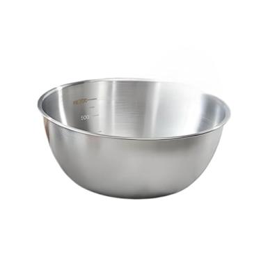 Imagem de Bowl Inox Tigela Profissional Fundo Grosso Bacia Saladeira Tigela 16, 19, 22, 25 cm (19 cm)