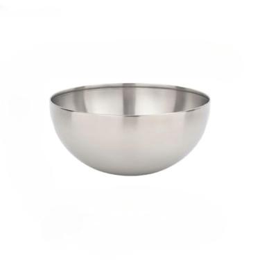 Imagem de Tigela Bowl Aço Inox Dourado 15cm,20cm,24cm,28cm Bacia Multiuso Cozinha (PRATA 20CM)