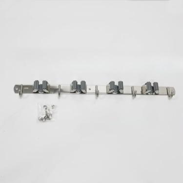 Imagem de Suporte De Parede Em AçO InoxidáVel Para Vassoura, Suporte De Parede Para Vassoura E Esfregona(4 Suportes e 5 Ganchos A84)