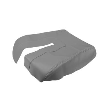 Imagem de Hihaha Tampa do console central do carro, apoio de braço, capa protetora de microfibra de couro de substituição para Toyota Tundra 2014-2019 cinza material durável