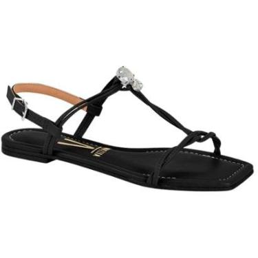 Imagem de Sandalia Feminina Rasteira Pedra Vizzano 6479.102.7286 Preta - Preto - 38-Feminino