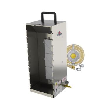 Imagem de Kit - Assador Churrasquito 10 Espetinhos Em Inox Pr-199 + Kit Gás 1kg - Progás