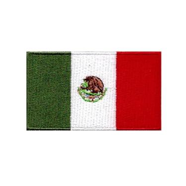Imagem de Ruoming 1 PÇ Bandeira Multinacional 1 Patches Passar a Ferro ou Costurar Bordado Tático Militar Nacional Multinacional (México)