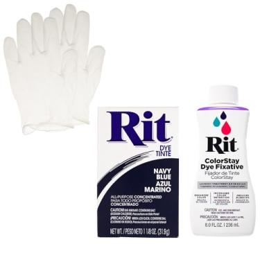 Imagem de Rit Dye Powder com conjunto de fixadores ColorStay – Kit tudo em um com luvas para reduzir o sangramento de cor