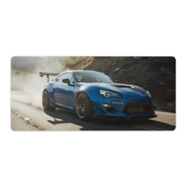 Imagem de HouLaiZhe JDM Tapetes de mesa de carro esportivo BRZ Mountain Racing Extreme Speed Gaming Mouse pads de mesa grandes para teclado de mesa tapete de computador 40 x 90 cm