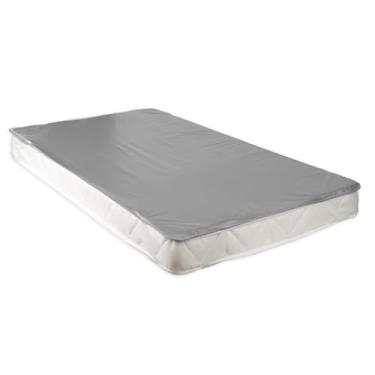 Imagem de Capa Protetora Colchão Casal Impermeável C/Elástico 138x188 - Cinza - Liso - Casal