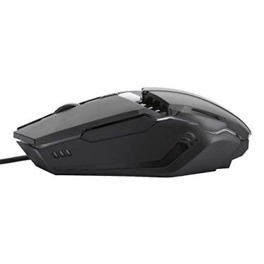 Imagem de SUNGOOYUE Mouse para Jogos S200 Com Iluminação RGB, Sensor óptico de 1600 DPI, 4 Botões, Design Ergonômico Com Fio, Resolução Ajustável de 3 Níveis para Escritório, Jogos