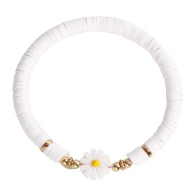 Imagem de Pulseira feita à mão da amizade boho margarida corrente joia presente rosa, Medium, Gesso, Sem Pedra Preciosa