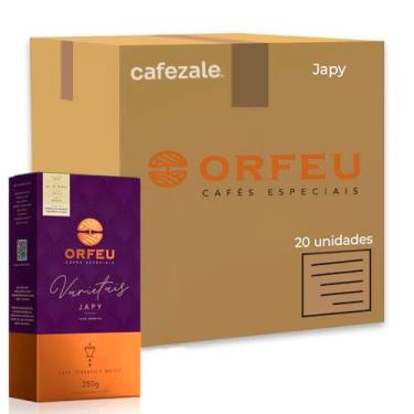 Imagem de Café Moído Premium Orfeu Japy Kit 20 Pacotes de 250g